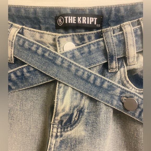 The KRIPT light denim wash wide leg flare pant (jnco vibes) - Picture 3 of 11